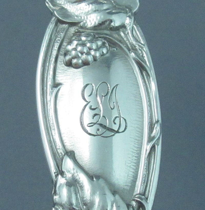 Tiffany Blackberry Pattern Berry Spoon - JH Tee Antiques