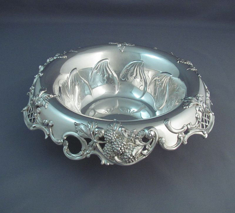 Tiffany Sterling Silver Blackberry Pattern Bowl - JH Tee Antiques