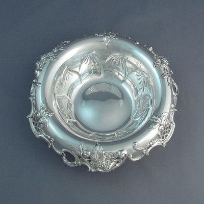 Tiffany Sterling Silver Blackberry Pattern Bowl - JH Tee Antiques
