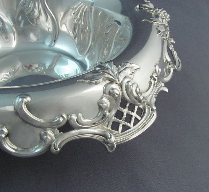 Tiffany Sterling Silver Blackberry Pattern Bowl - JH Tee Antiques