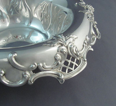 Tiffany Sterling Silver Blackberry Pattern Bowl - JH Tee Antiques