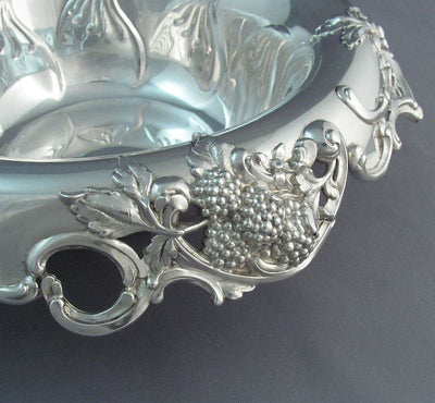 Tiffany Sterling Silver Blackberry Pattern Bowl - JH Tee Antiques