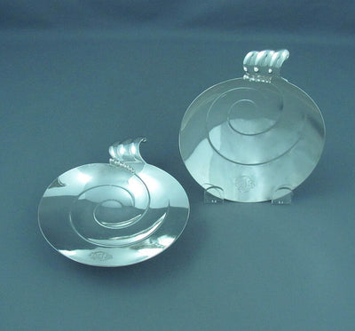 Tiffany Sterling Silver Butter Dishes - JH Tee Antiques