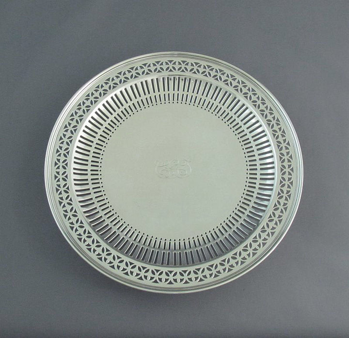 Tiffany Sterling Silver Cake Plate - JH Tee Antiques