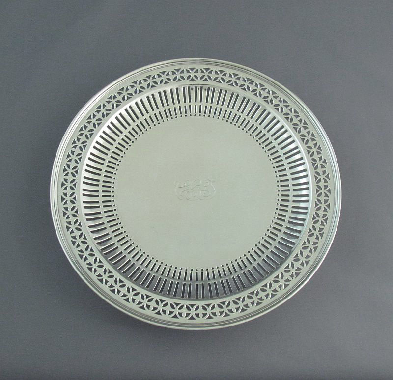 Tiffany Sterling Silver Cake Plate - JH Tee Antiques