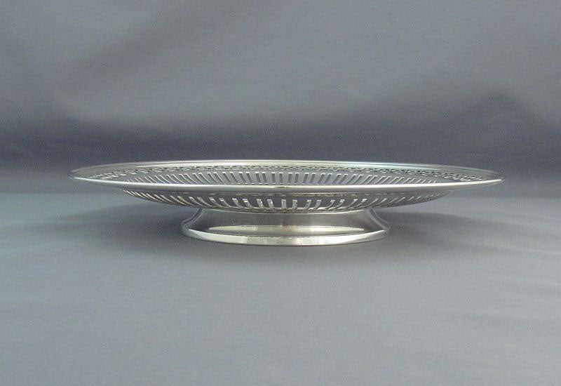 Tiffany Sterling Silver Cake Plate - JH Tee Antiques