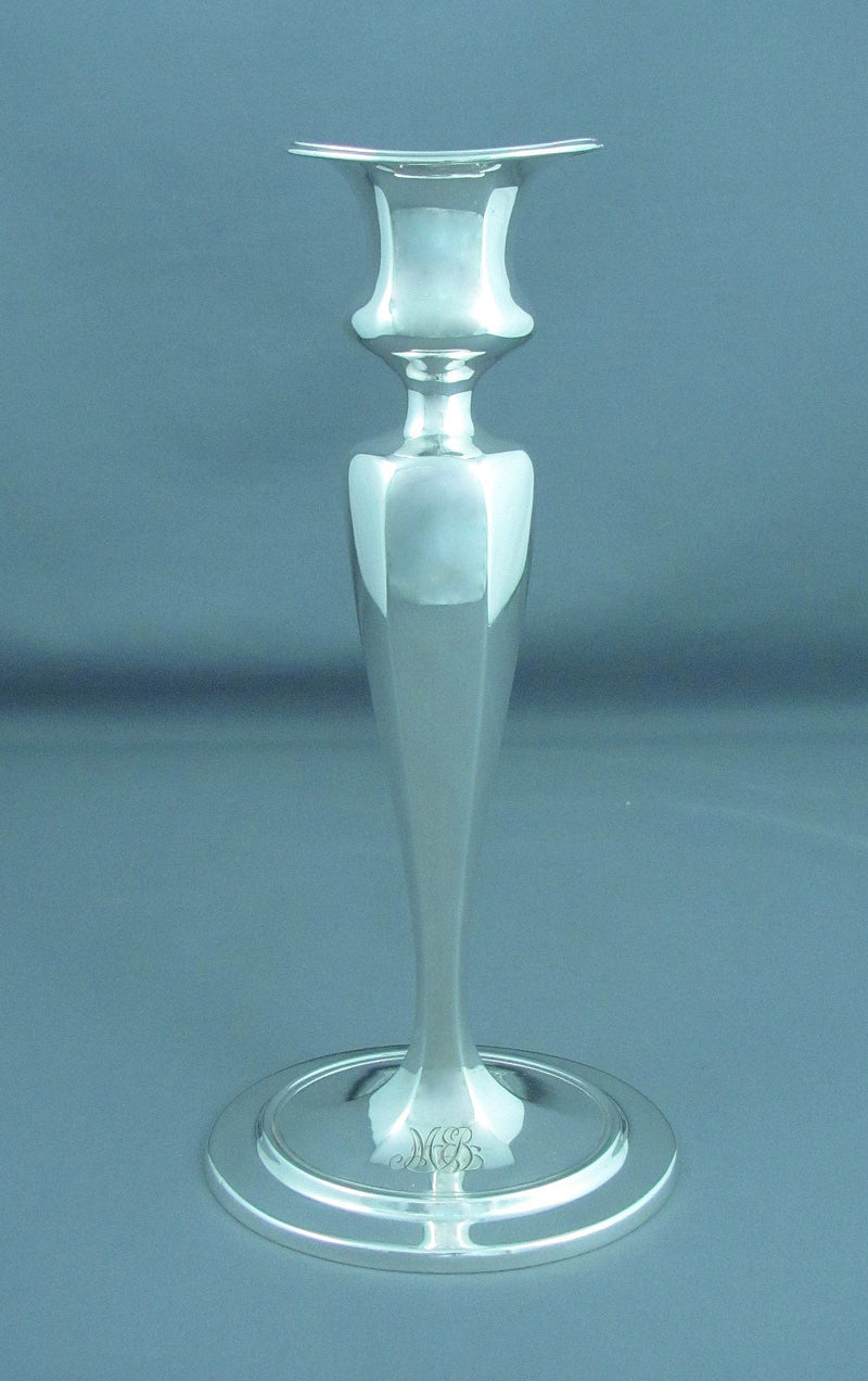 Tiffany Sterling Silver Candlesticks - JH Tee Antiques