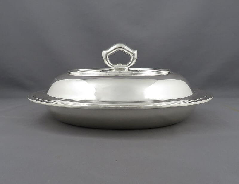 Tiffany Sterling Silver Entree Dish - JH Tee Antiques