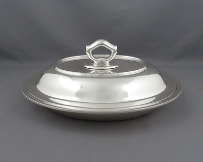 Tiffany Sterling Silver Entree Dish - JH Tee Antiques