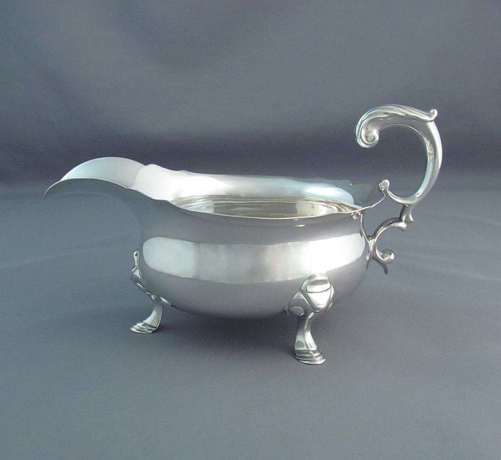 Pair of Tiffany Sterling Silver Sauce Boats - JH Tee Antiques