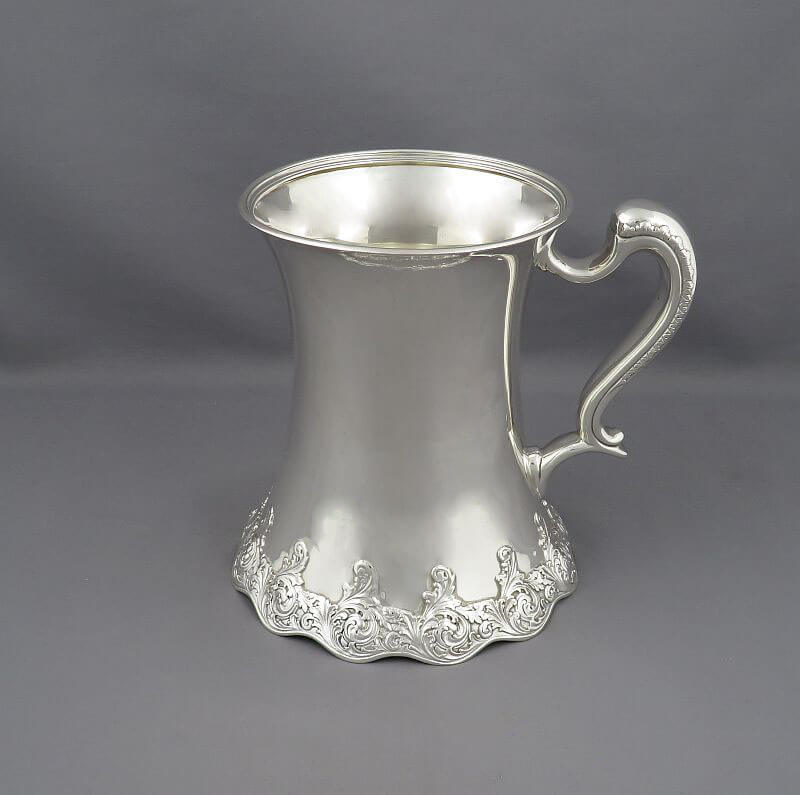 Large Tiffany Sterling Silver Mug - JH Tee Antiques