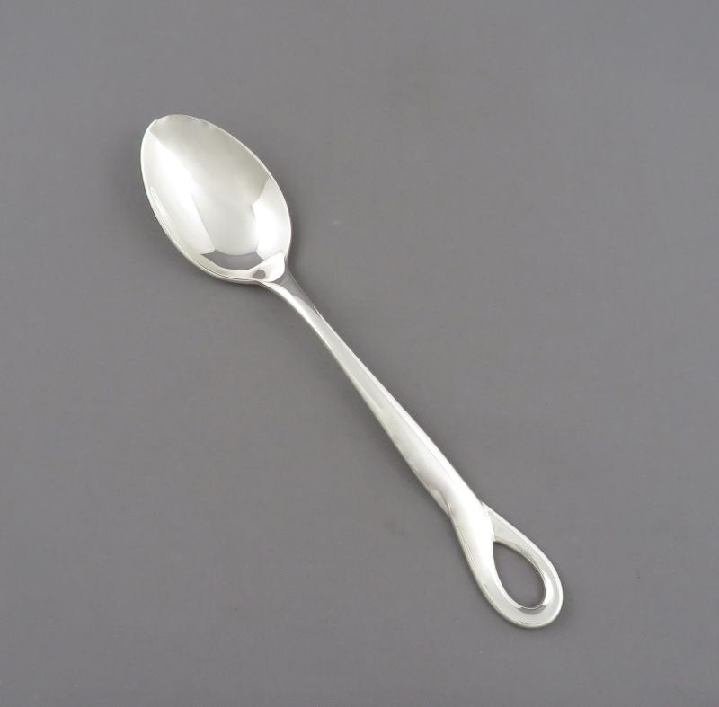 Six Tiffany Elsa Perreti Sterling Silver Dessert Spoons - JH Tee Antiques