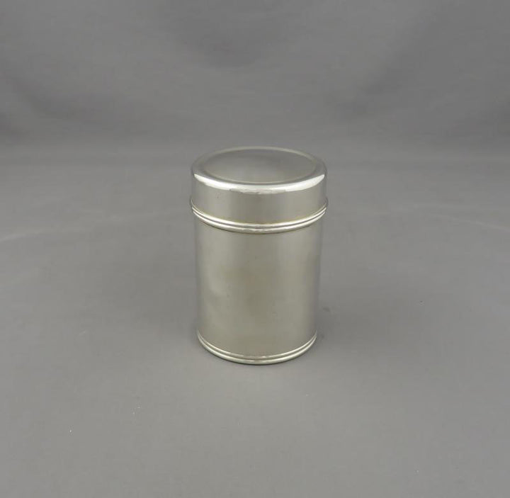 Tiffany Sterling Silver Canister - JH Tee Antiques