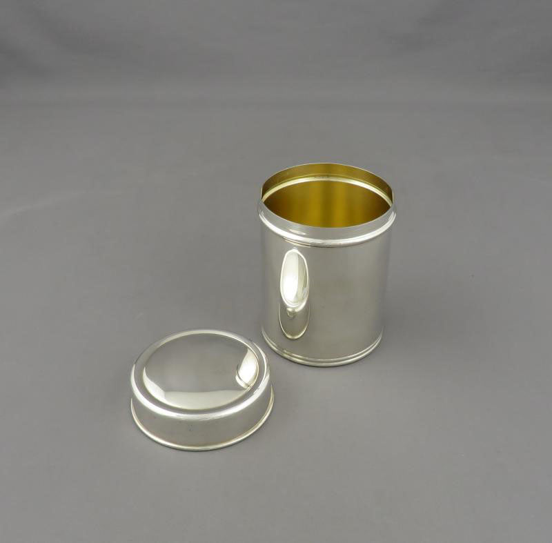 Tiffany Sterling Silver Canister - JH Tee Antiques