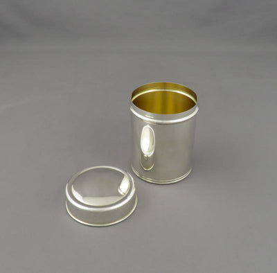 Tiffany Sterling Silver Canister - JH Tee Antiques