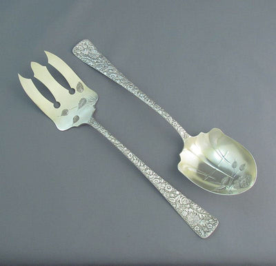 Towle Sterling Silver Salad Servers - JH Tee Antiques