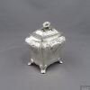 Victorian Rococo Silver Tea Caddy - JH Tee Antiques