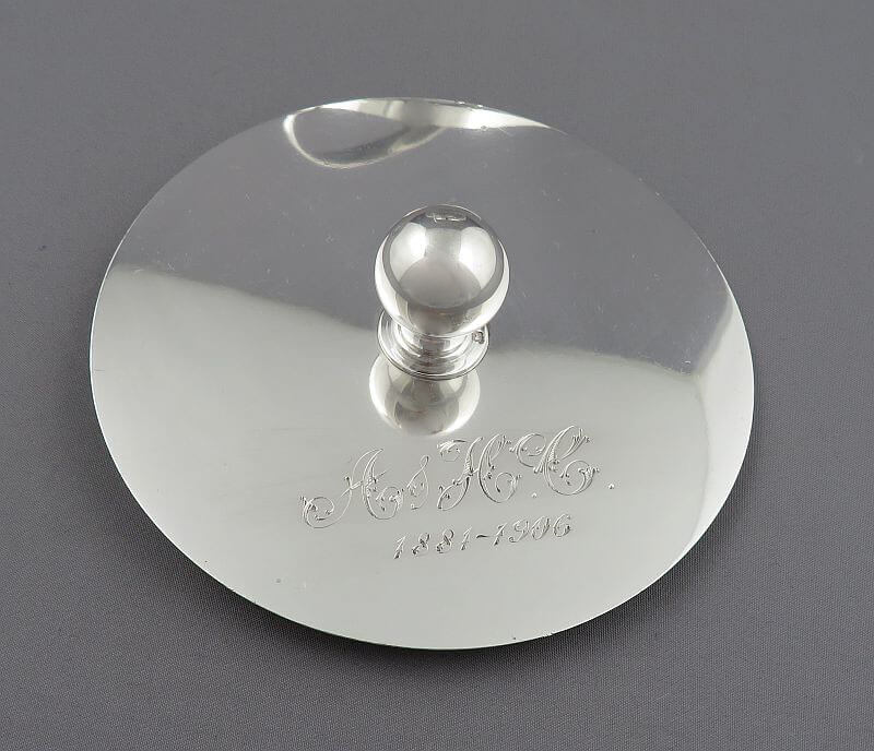 Victorian Silver and Glass Biscuit Box - JH Tee Antiques