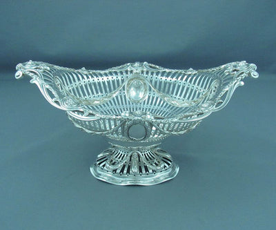 Victorian Sterling Silver Basket - JH Tee Antiques