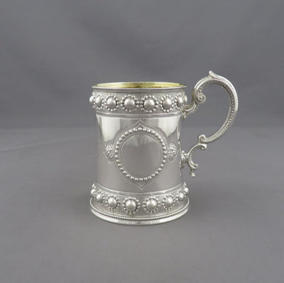 Victorian Sterling Silver Christening Mug - JH Tee Antiques