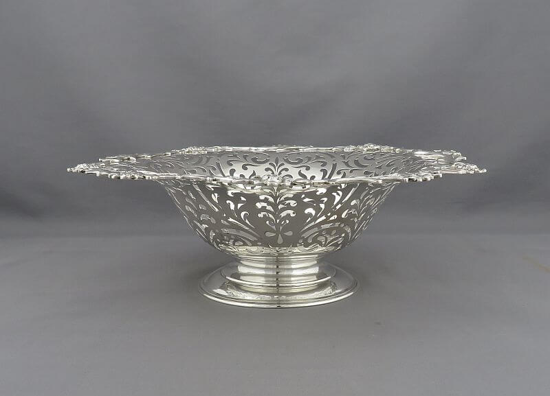 Scottish Victorian Sterling Silver Comport - JH Tee Antiques