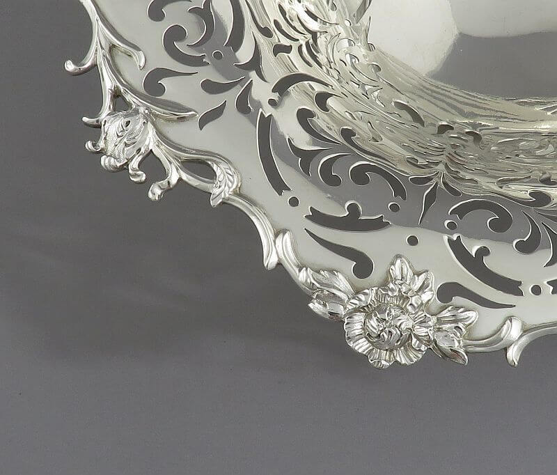 Scottish Victorian Sterling Silver Comport - JH Tee Antiques