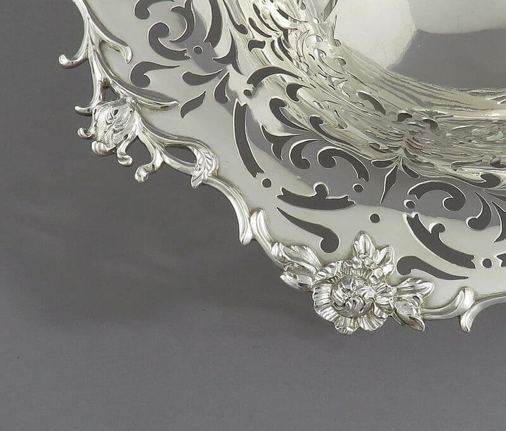 Scottish Victorian Sterling Silver Comport - JH Tee Antiques