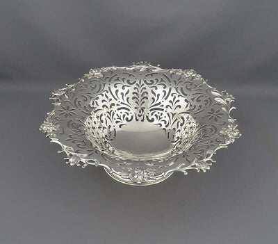 Scottish Victorian Sterling Silver Comport - JH Tee Antiques