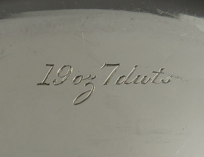 Victorian Sterling Silver Dinner Plate - JH Tee Antiques