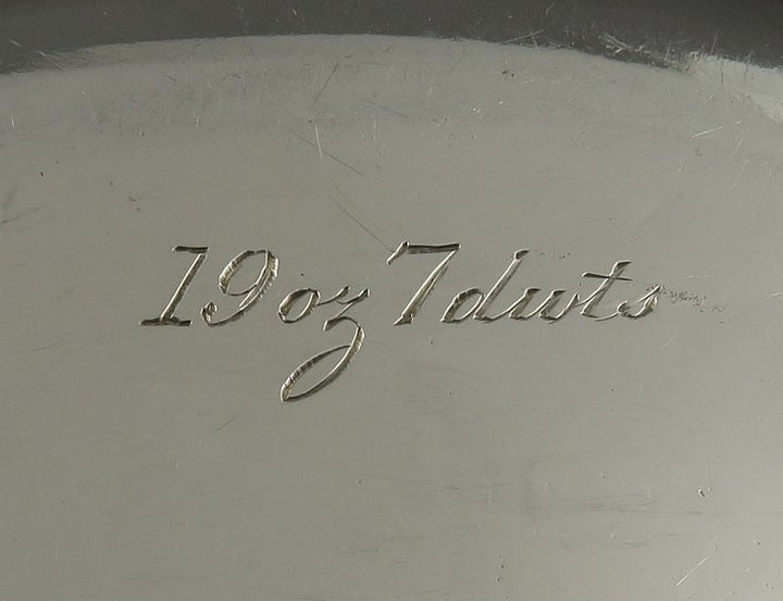 Victorian Sterling Silver Dinner Plate - JH Tee Antiques