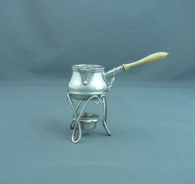 Victorian Silver Miniature Saucepan - JH Tee Antiques