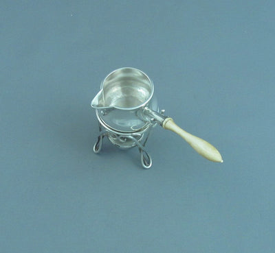 Victorian Silver Miniature Saucepan - JH Tee Antiques