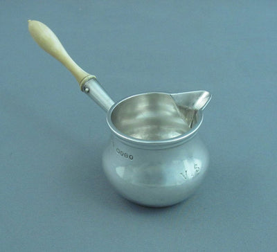 Victorian Silver Miniature Saucepan - JH Tee Antiques