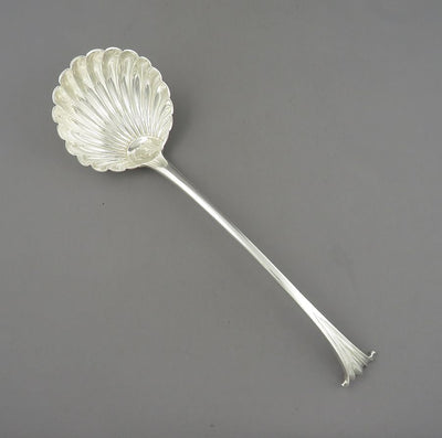 Victorian Onslow Pattern Silver Soup Ladle - JH Tee Antiques