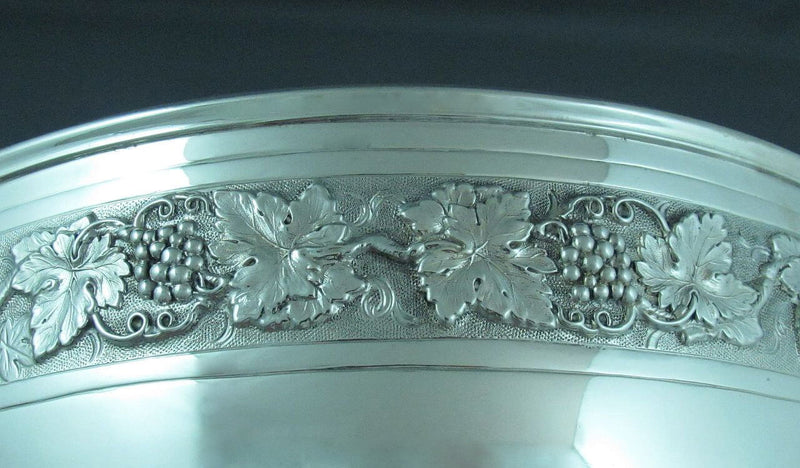 Antique Sterling Silver Punch Bowl - JH Tee Antiques