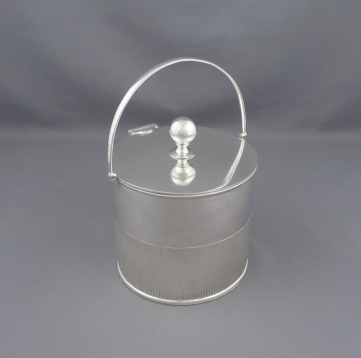 Victorian Sterling Silver Biscuit Box - JH Tee Antiques