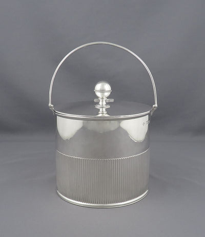 Victorian Sterling Silver Biscuit Box - JH Tee Antiques