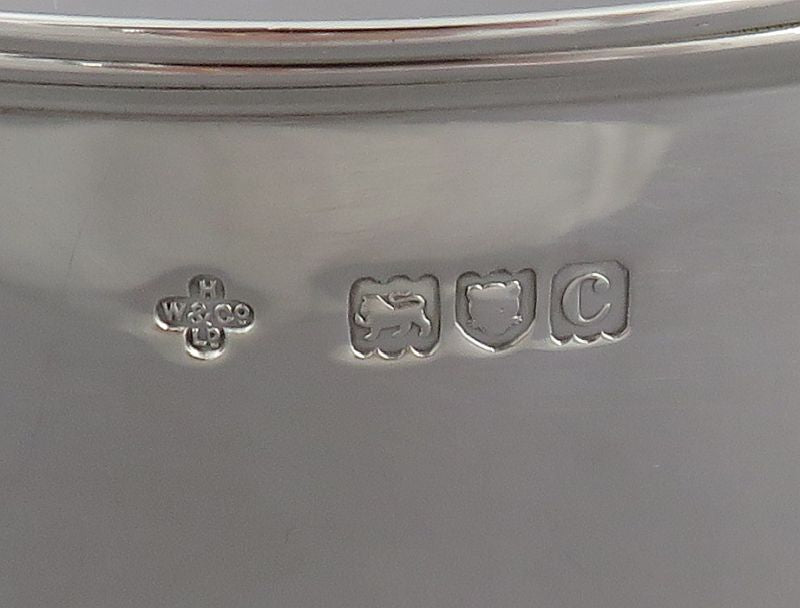 Victorian Sterling Silver Biscuit Box - JH Tee Antiques