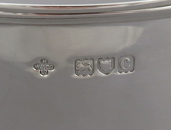 Victorian Sterling Silver Biscuit Box - JH Tee Antiques
