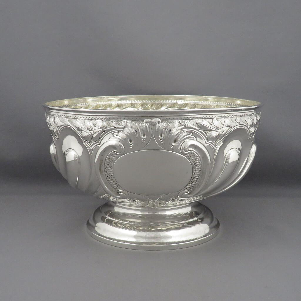 Late Victorian Sterling Silver Bowl - JH Tee Antiques