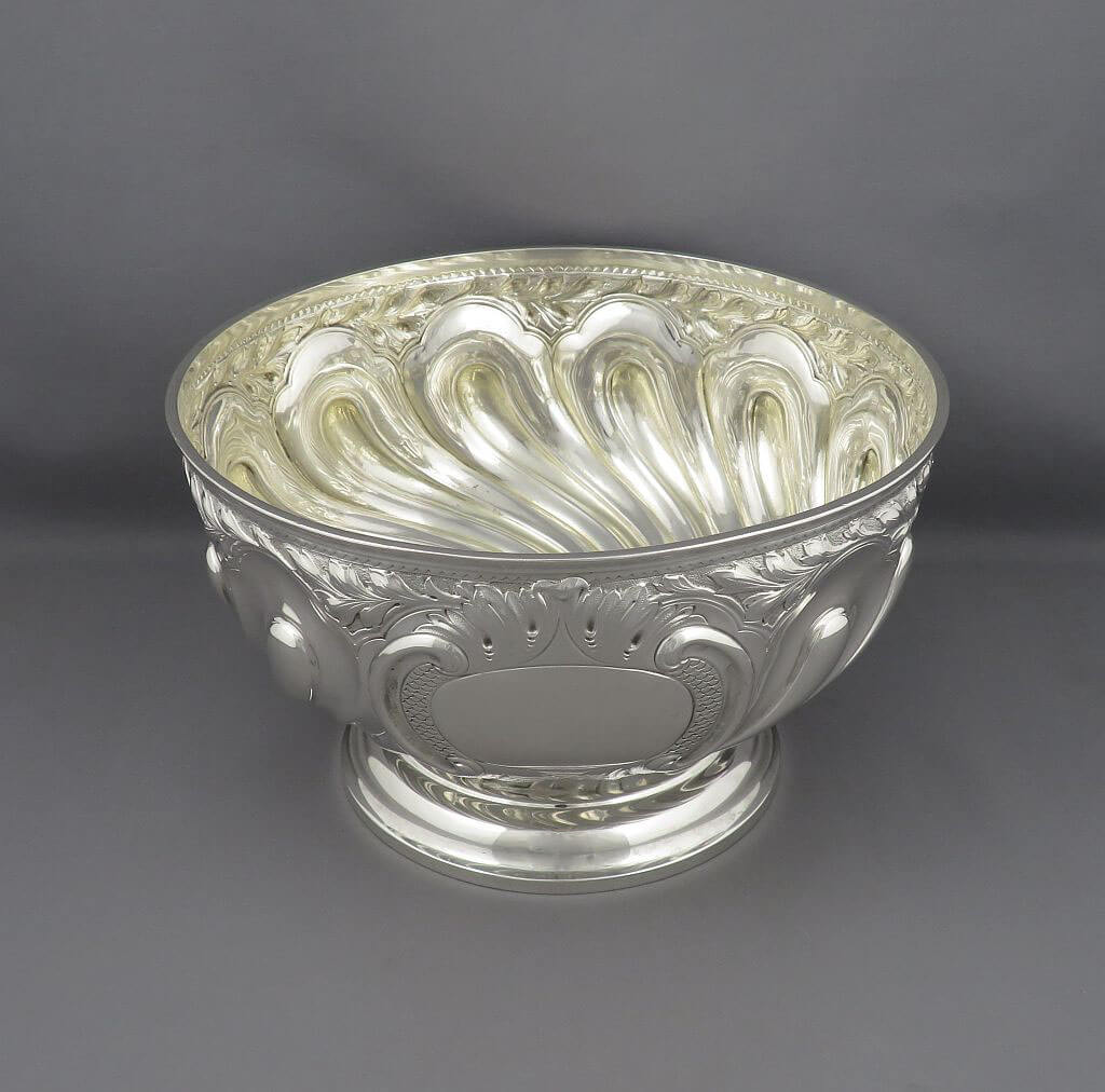 Late Victorian Sterling Silver Bowl - JH Tee Antiques