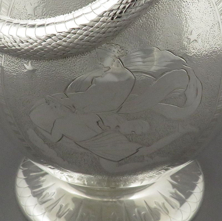 Victorian Sterling Silver Claret Jug - JH Tee Antiques