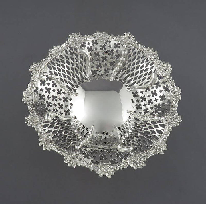 Pair of Victorian Sterling Silver Comports - JH Tee Antiques