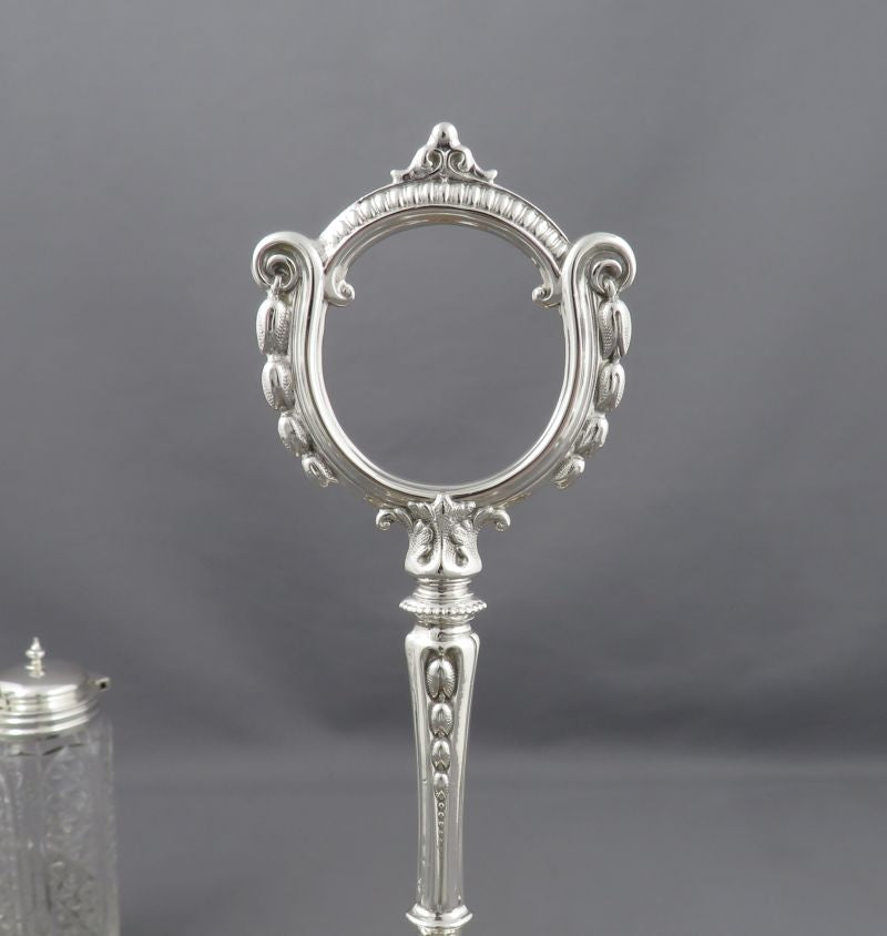 Antique Sterling Silver Cruet Set - JH Tee Antiques