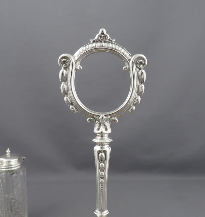 Antique Sterling Silver Cruet Set - JH Tee Antiques