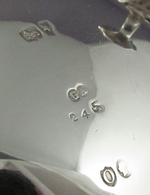 Victorian Sterling Silver Hot Water Jug - JH Tee Antiques
