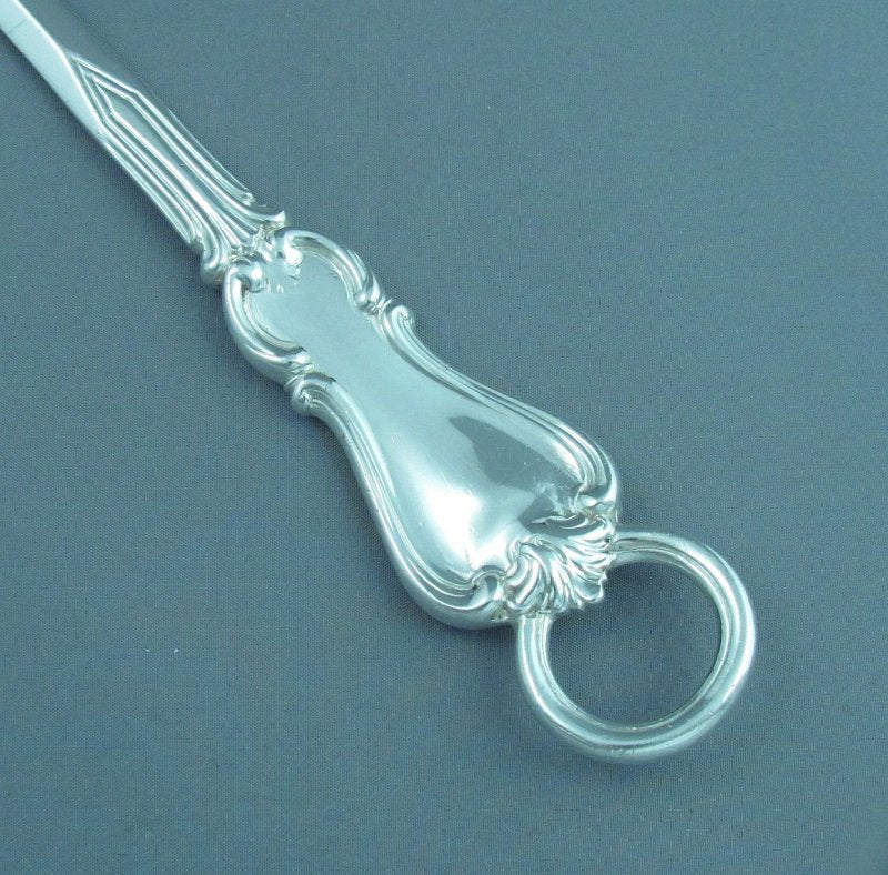 Victorian Sterling Silver Meat Skewer - JH Tee Antiques