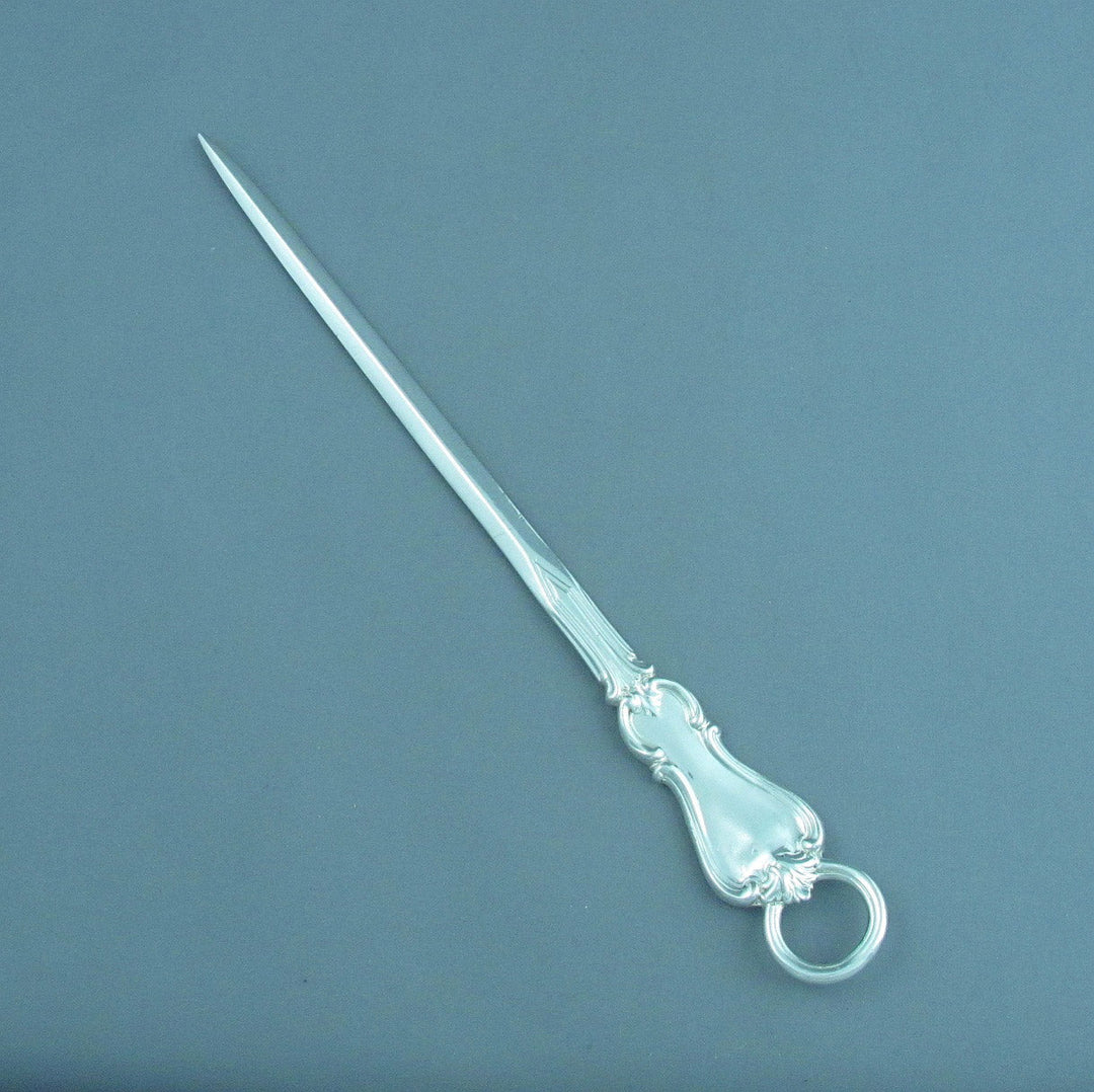 Victorian Sterling Silver Meat Skewer - JH Tee Antiques