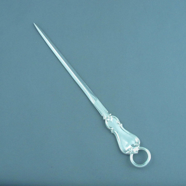 Victorian Sterling Silver Meat Skewer - JH Tee Antiques