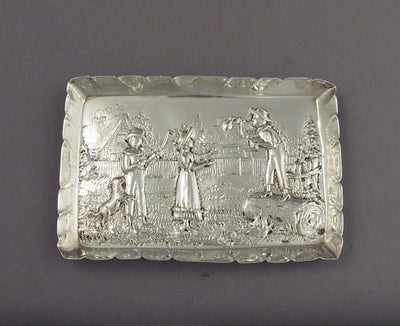 Victorian Sterling Silver Pin Tray - JH Tee Antiques